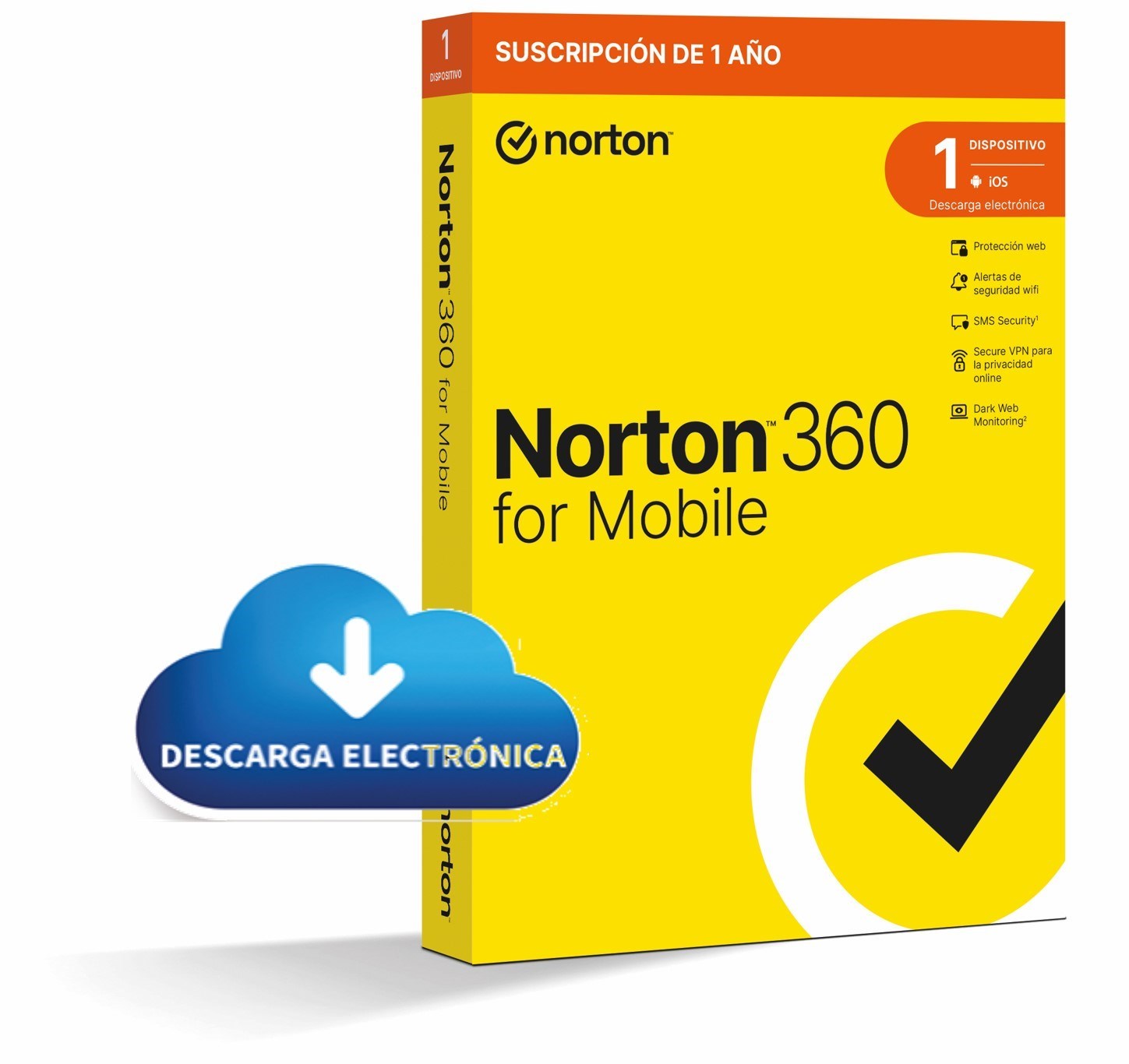 ANTIVIRUS ESD NORTON 360 MOBILE ES 1 USER 1 DEV